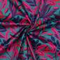 Preview: Baumwollsatin Petrol Lush Leaves von Nerida Hansen
